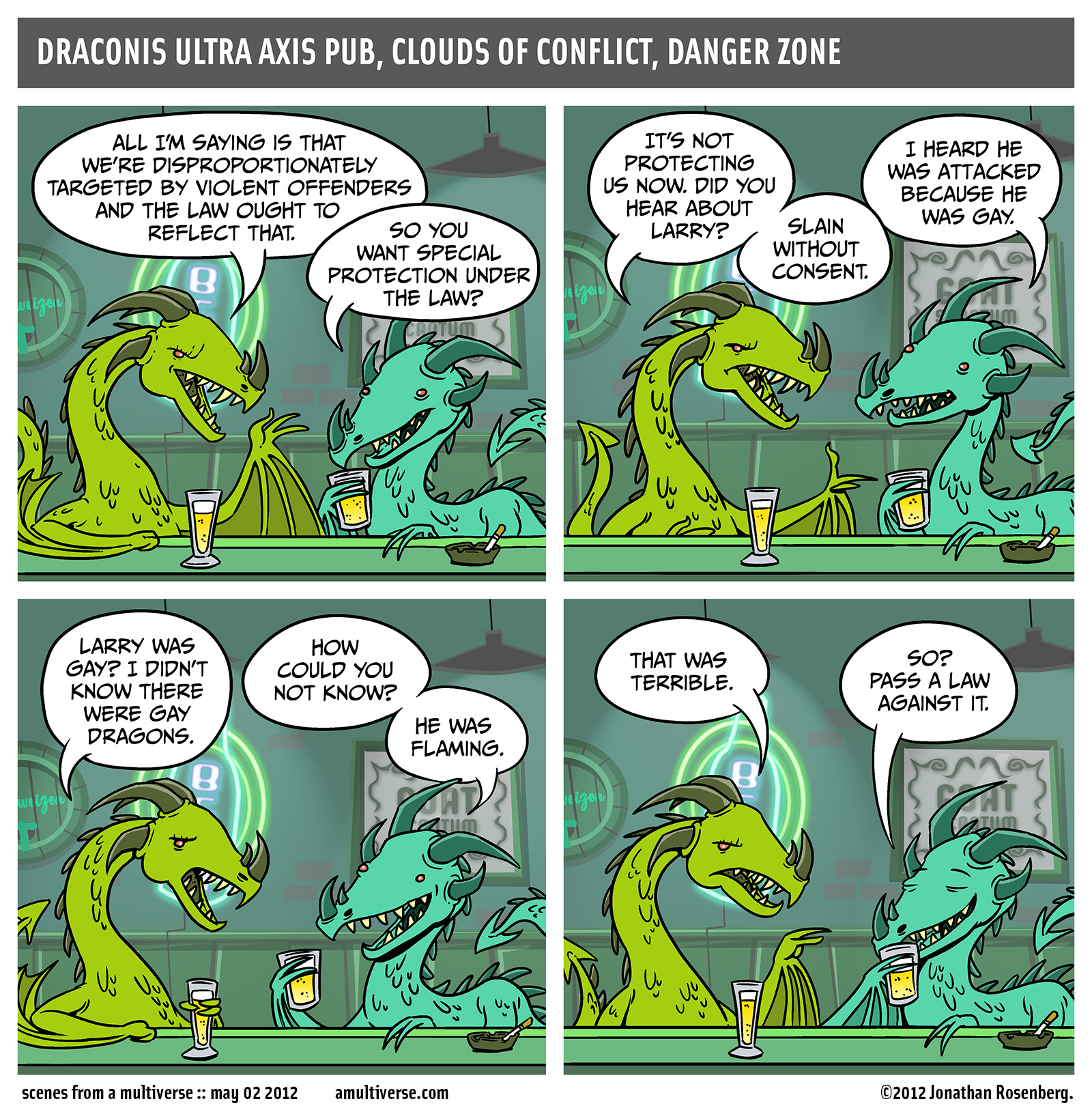 Gay dragon comic